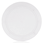 Tabla mini redonda transparente para beads de 2.6mm, Diámetro: 8.5 cm, ideal para pixel-art y manualidades.