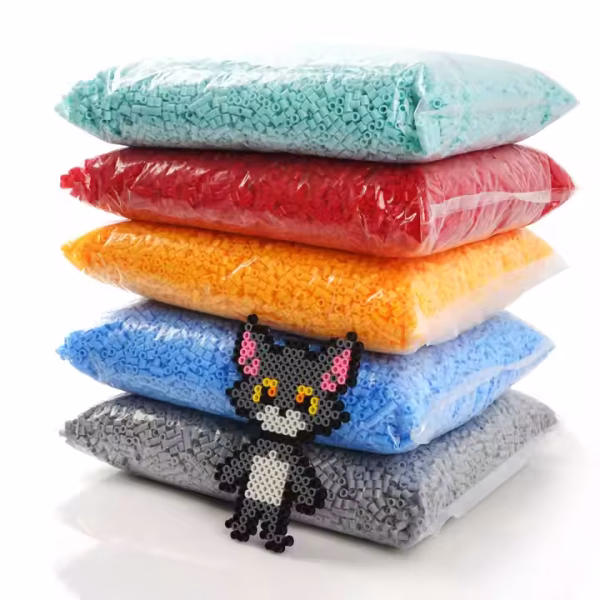 Bolsa de beads Artkal 5mm (MIDI) por kilo, aprox. 16.500 unidades, perfectas para pixel art, manualidades y proyectos educativos