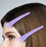 Clips de plástico color lila para el cabello x 10 unidades - Image 6