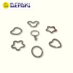 Argollas para manualidades y beads Meraki, ideales para unir, colgar y complementar tus creaciones de manera resistente y versátil.