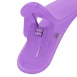 Clips de plástico color lila para el cabello x 10 unidades - Image 5