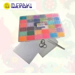 K- (Kits2.6MM) → Kit creativo Meraki kit 36 colores 2.6mm con beads, plantilla y accesorios para pixel-art