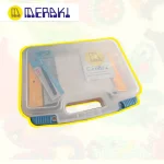 K- (Kits2.6MM) → Kit creativo Meraki kit maletín especial 17 colores 2.6mm con beads, plantilla y accesorios para pixel-art